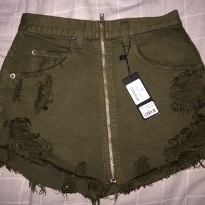 Carmar Denim/LF Green Denim Skirt